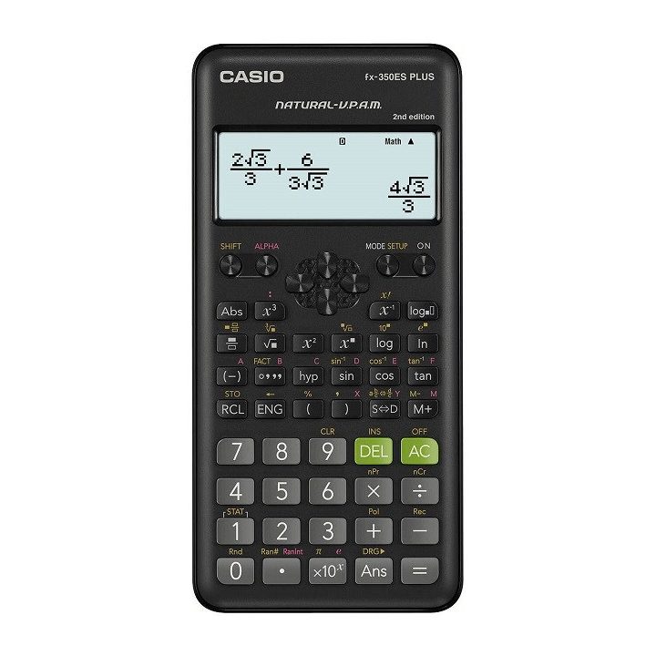 CASIO CALCULATOR SCIENTIFIC FX-350ESPLUS-2 BLACK 12 DIGIT DISPLAY