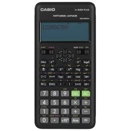 CASIO FX-82ESPLUS-2 CALCULATOR SCIENTIFIC 252 FUNCTIONS 77X162MM BLACK BOX