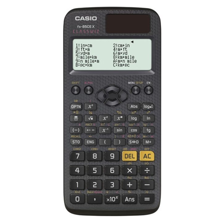 CASIO FX-85CEX SCIENTIFIC CALCULATOR OFFICE SCHOOL 379 FUNCTIONS 77X166MM BLACK