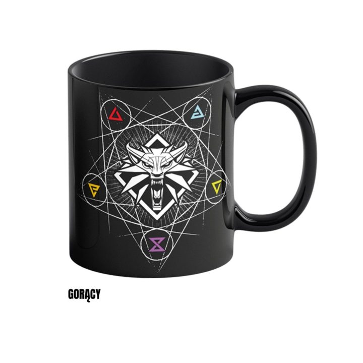 Mug Good Loot The Witcher 3 Art Heat Reveal - Witcher Signs 480 ml Black