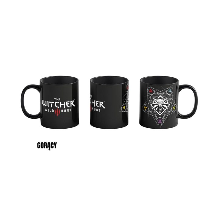 Mug Good Loot The Witcher 3 Art Heat Reveal - Witcher Signs 480 ml Black