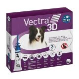 CEVA Vectra 3D (10-25kg) - anti-parasite drops for dogs - 3 x 2 5ml