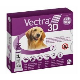 CEVA Vectra 3D (25-40kg) - anti-parasite drops for dogs - 3 x 4ml