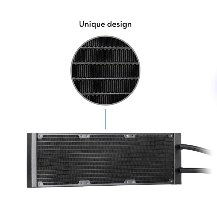 Chieftec CLC-360-VRM-BLK computer cooling system Computer case All-in-one liquid cooler 12 cm Black