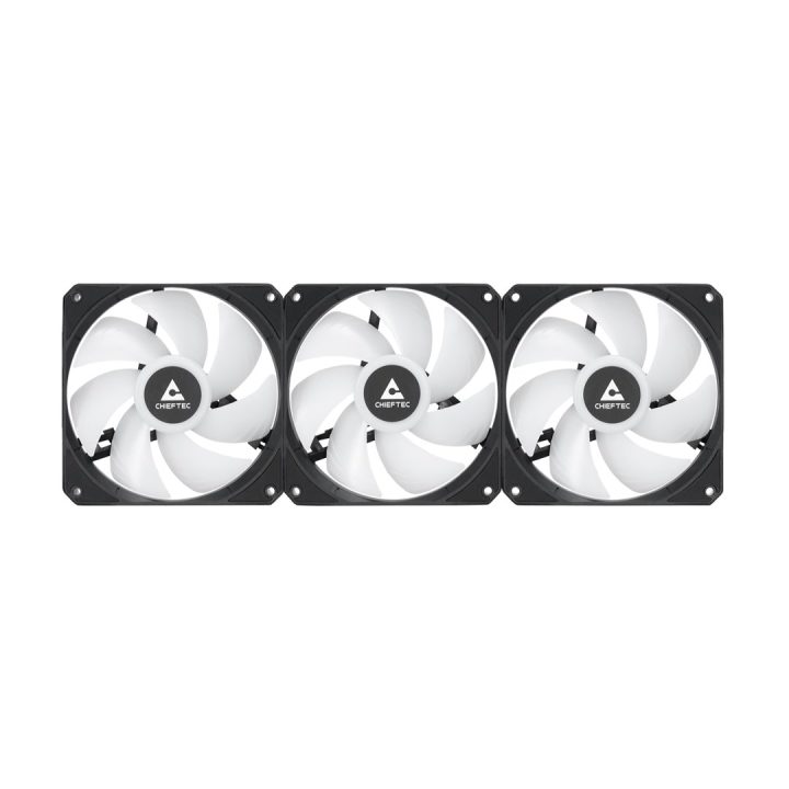 Chieftec CLC-360-VRM-RGB computer cooling system Computer case All-in-one liquid cooler 12 cm Black