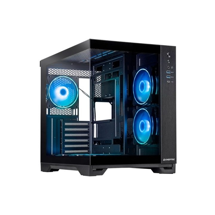 Chieftec Visio GM-30B-TG-OP schwarz Tempered Glass x 2 Cube Black