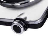 Clatronic DKP 3668 E Black Stainless steel Countertop Sealed plate 2 zone(s)