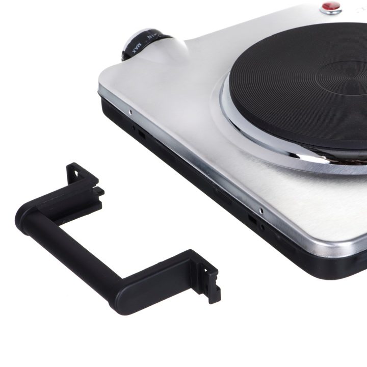 Clatronic DKP 3668 E Black Stainless steel Countertop Sealed plate 2 zone(s)