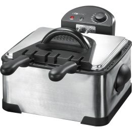 Clatronic FR 3195 Fryer 4 L 2000 W Black Stainless steel