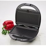 Clatronic ST/WA 3670 sandwich maker 800 W Black Stainless steel