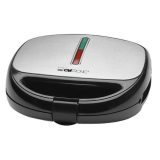 Clatronic ST/WA 3670 sandwich maker 800 W Black Stainless steel