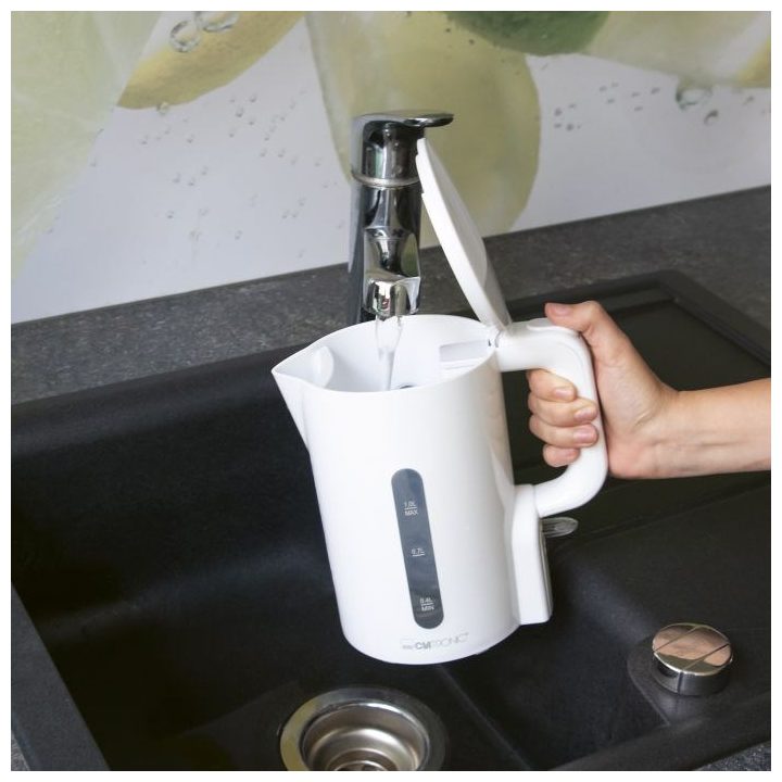 Clatronic WK 3834 electric kettle 1 L 900 W White