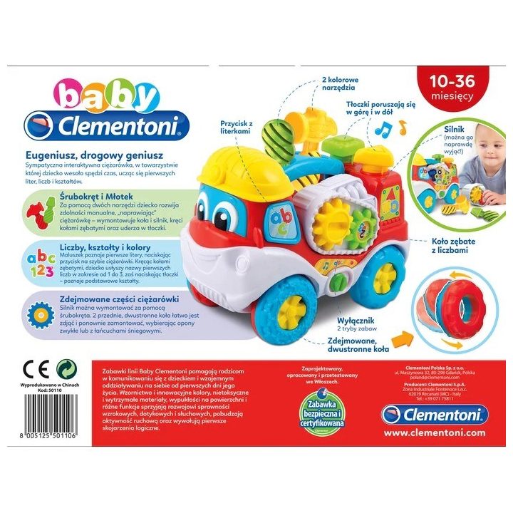 Clementoni Set – Eugeniusz the Road Genius Children’s Truck