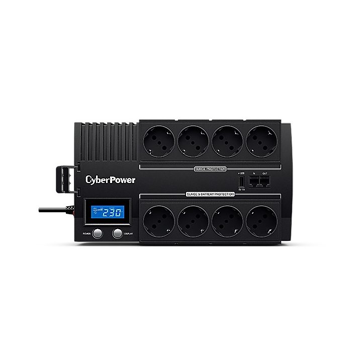 CyberPower BR1200ELCD uninterruptible power supply (UPS) Line-Interactive 1.2 kVA 720 W 8 AC outlet(s)
