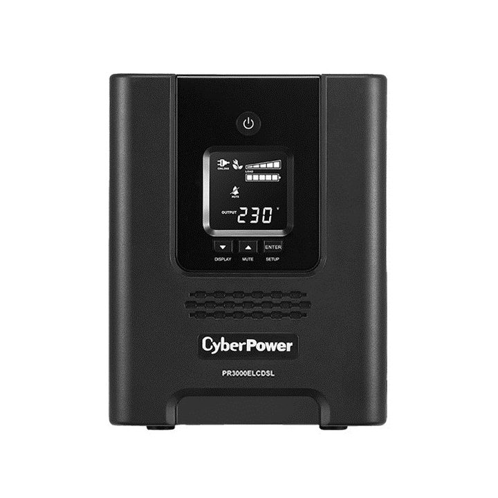 CyberPower PR3000ELCDSL uninterruptible power supply (UPS) Line-Interactive 3 kVA 2700 W 9 AC outlet(s)