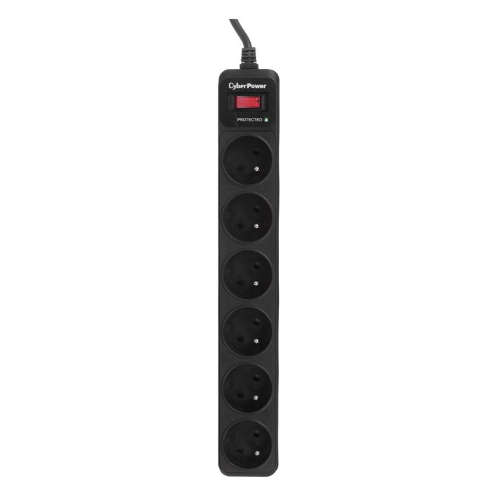 CyberPower Tracer III B0620SC0-FR surge protector 6 AC outlet(s) 200 - 250 V 1.8 m Black