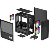 DeepCool CH360 DIGITAL Micro Tower Black