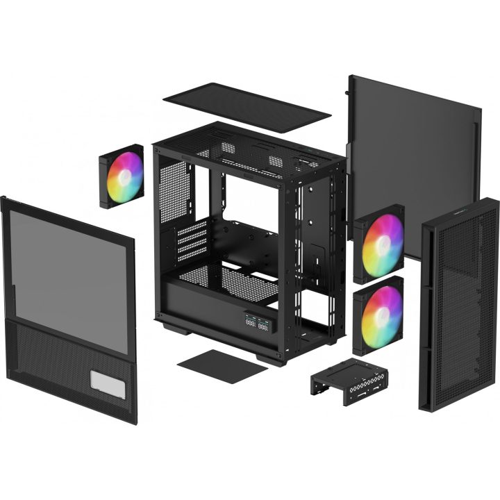 DeepCool CH360 DIGITAL Micro Tower Black