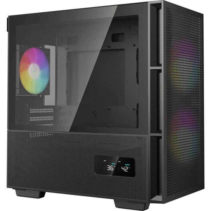 DeepCool CH360 DIGITAL Micro Tower Black