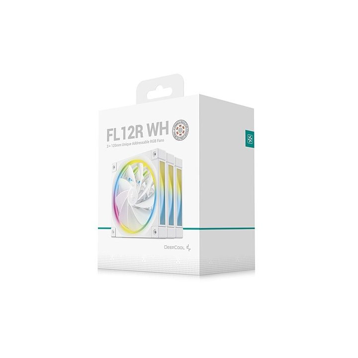 DeepCool FL12R WH-3 IN 1 Computer case Fan 12 cm White 3 pc(s)