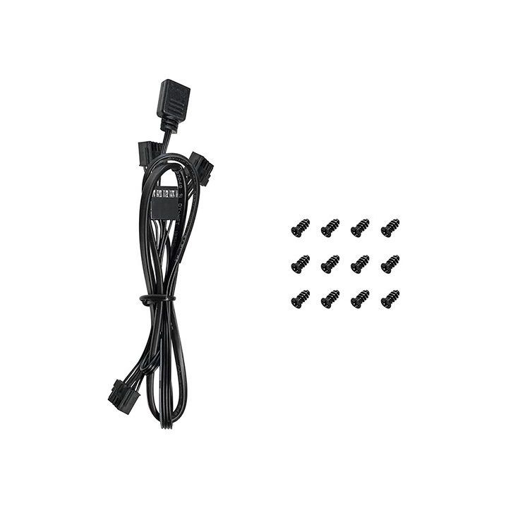 DeepCool FL12R-3 IN 1 Computer case Fan 12 cm Black 3 pc(s)