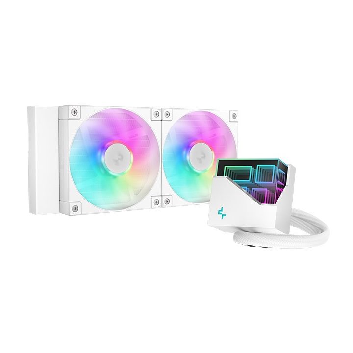 DeepCool LT240 Processor All-in-one liquid cooler 12 cm White 1 pc(s)