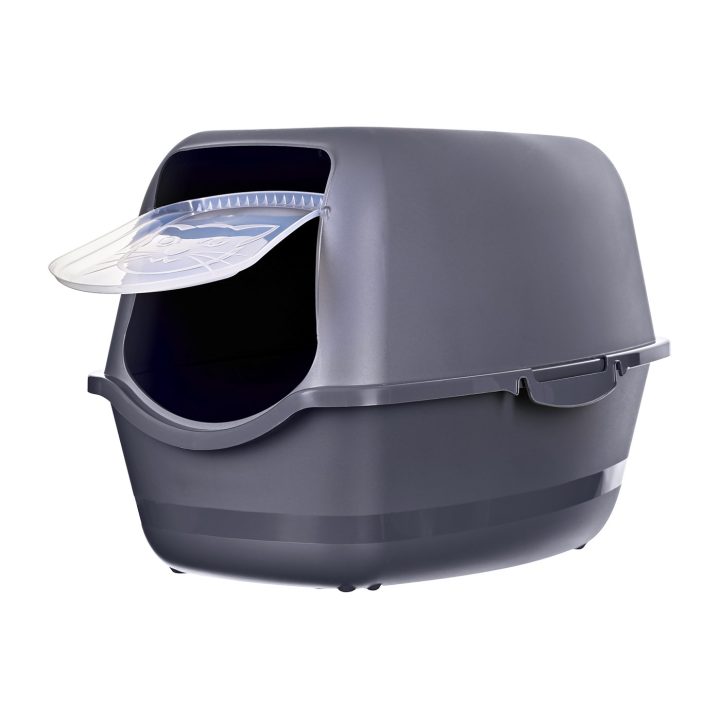 DIAMENTIQ BAYA anthracite - cat litter box - 55 5 x 40 x 38 7 cm
