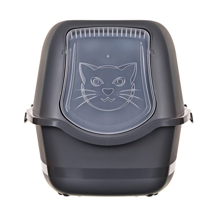 DIAMENTIQ BAYA anthracite - cat litter box - 55 5 x 40 x 38 7 cm
