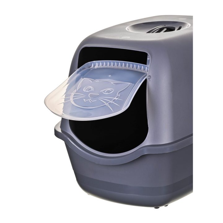 DIAMENTIQ BAYA anthracite - cat litter box - 55 5 x 40 x 38 7 cm