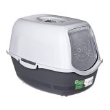 DIAMENTIQ BAYA light grey/dark grey - cat litter box - 55 5 x 40 x 38 7 cm