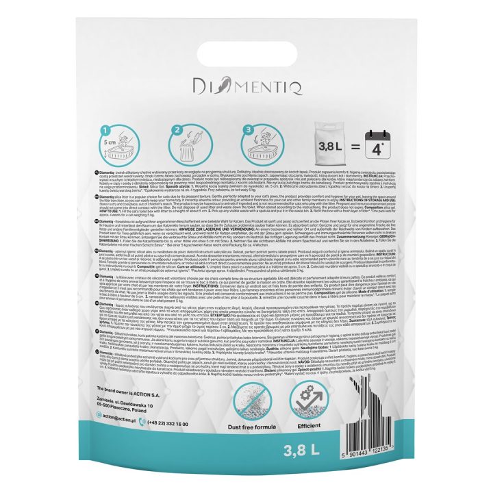 DIAMENTIQ Ocean Breeze - Cat litter - 3 8 l