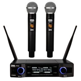 DNA Professional DVS2 - wireless microphone 2 handheld transmitters + base unit (560–590 MHz)