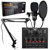 DNA YOU2B - podcast kit (microphone audio interface tripod)