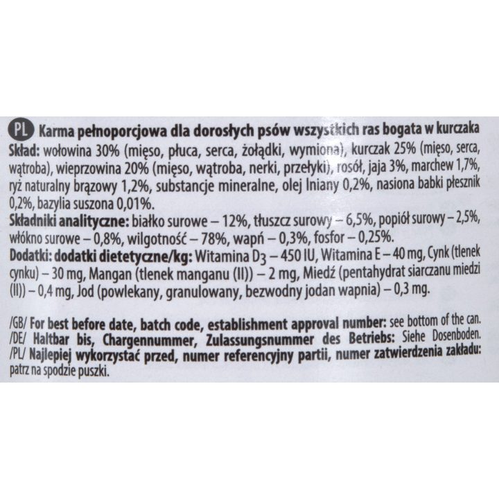 DOLINA NOTECI Premium Rich in chicken - Wet dog food - 400 g