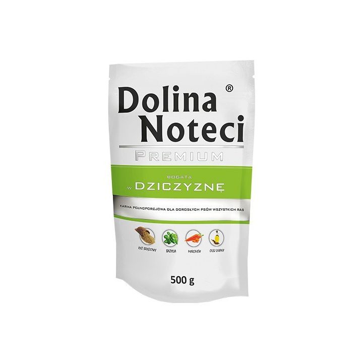 DOLINA NOTECI Premium Rich in game - wet dog food - 500g