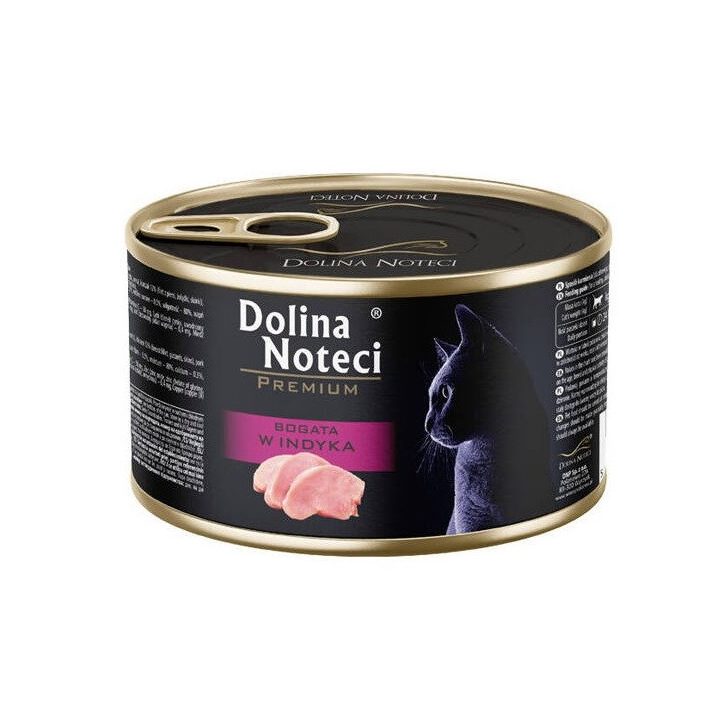 DOLINA NOTECI Premium Rich in turkey - wet cat food - 185g