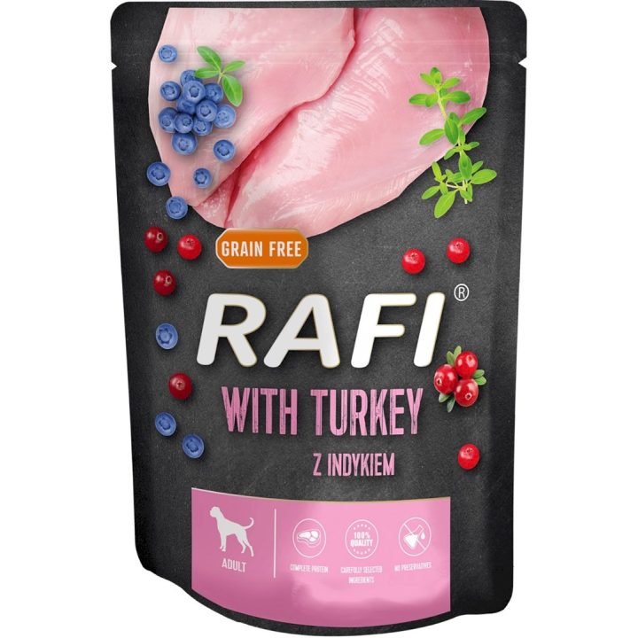 DOLINA NOTECI RAFI - Wet dog food - turkey blueberry cranberry 300 g