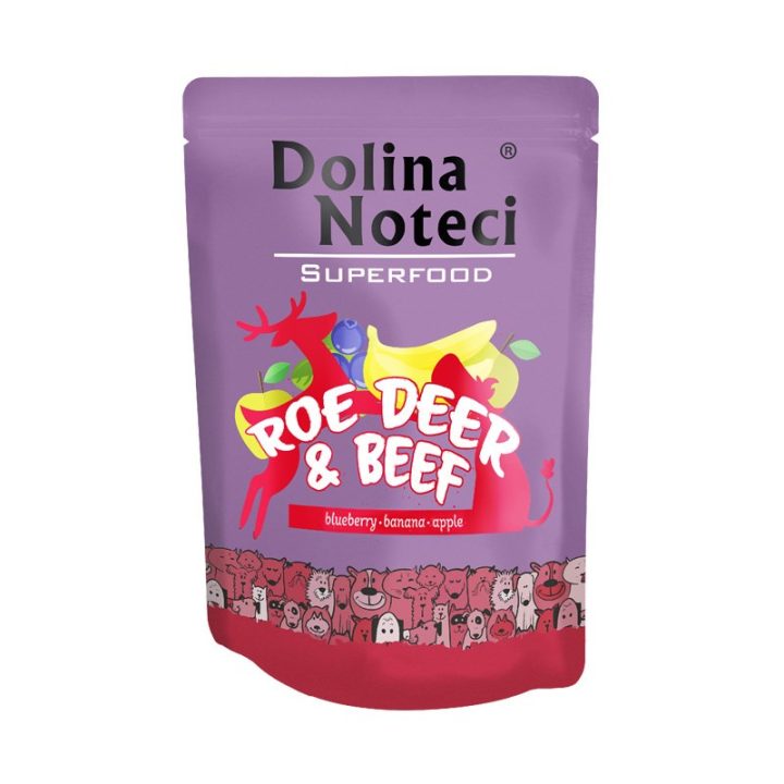 DOLINA NOTECI Superfood Roe deer and beef - wet dog food - 300g