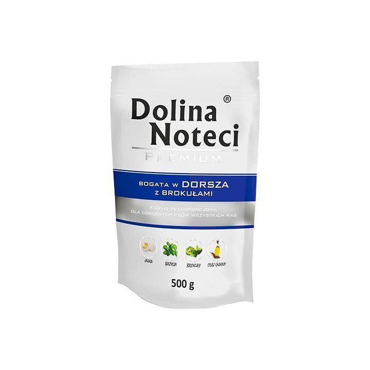 Dolina Noteci 5900842015819 dogs moist food Beef Broccoli Cod Pork Adult 500 g
