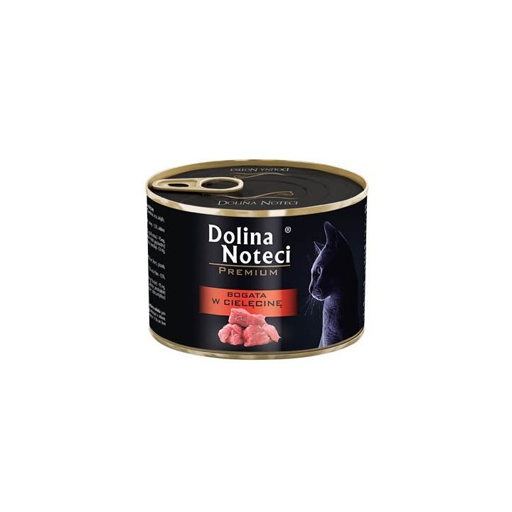 Dolina Noteci Premium rich in veal - wet cat food - 185g