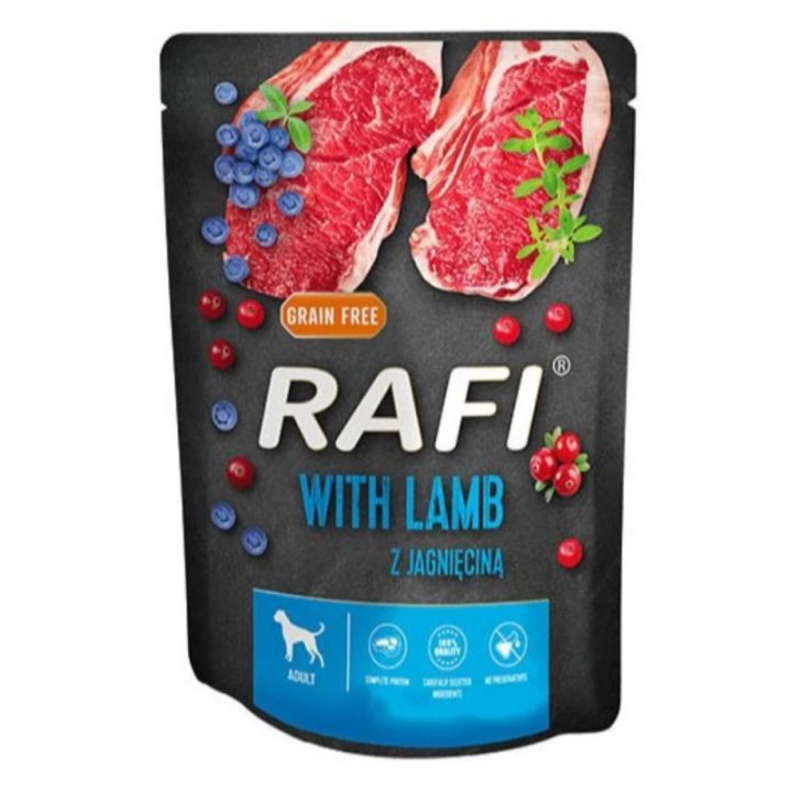 Dolina Noteci Rafi with lamb blueberries cranberries - Wet dog food 300 g