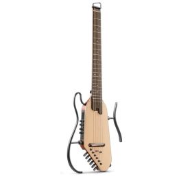 Donner Hush I Pro Natural Spruce - electric guitar