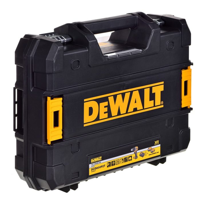 DRILL/DRIVER DEWALT DCD800P2T-QW 18V 2X5 0AH BL TSTAK