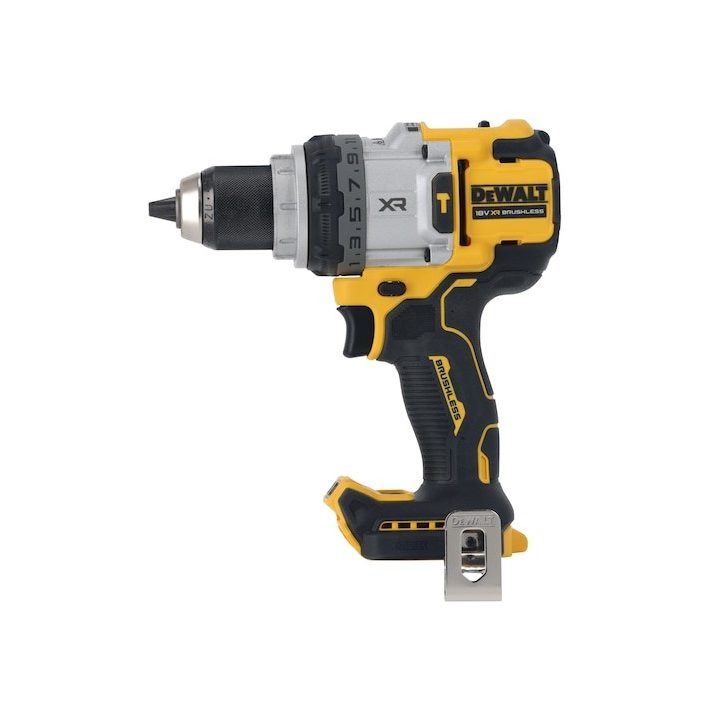 DeWALT DCD709N-XJ drill 1650 RPM Keyless 1.2 kg Black Yellow