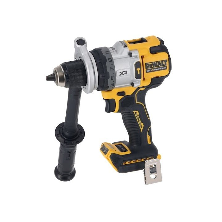 DeWALT DCD709N-XJ drill 1650 RPM Keyless 1.2 kg Black Yellow