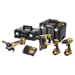 DeWalt DCK429P3T-QW Combo set DCD805 + DCG405 + DCH273 + DCF850 18 V black yellow