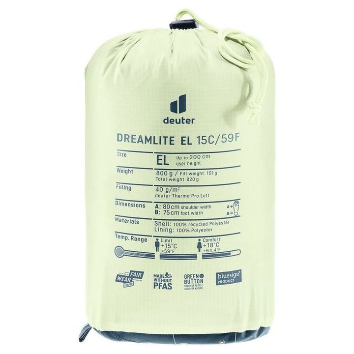 DEUTER DREAMLITE 15C/59 F Sleeping Bag blue