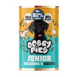 DOBRY PIES Junior Veal with Duck – wet dog food – 400g