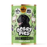 DOBRY PIES Lamb with eggplant - wet dog food - 400g