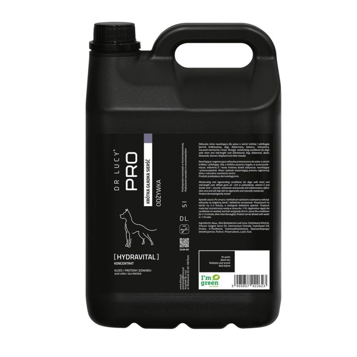 DR LUCY Hydravital short coat - conditioner for dogs - 5l